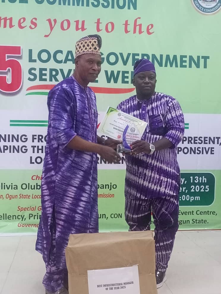 ADO-ODO/OTA LG SHINES: ENGR. OLADEINDE DAPO HONORED AS BEST ...