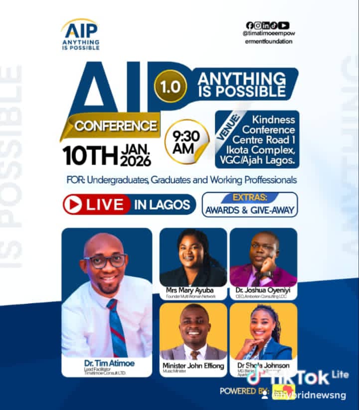 AIP CONFERENCE 1.0 SET TO HOLD IN LAGOS, TARGETS STUDENTS, WORKING ...